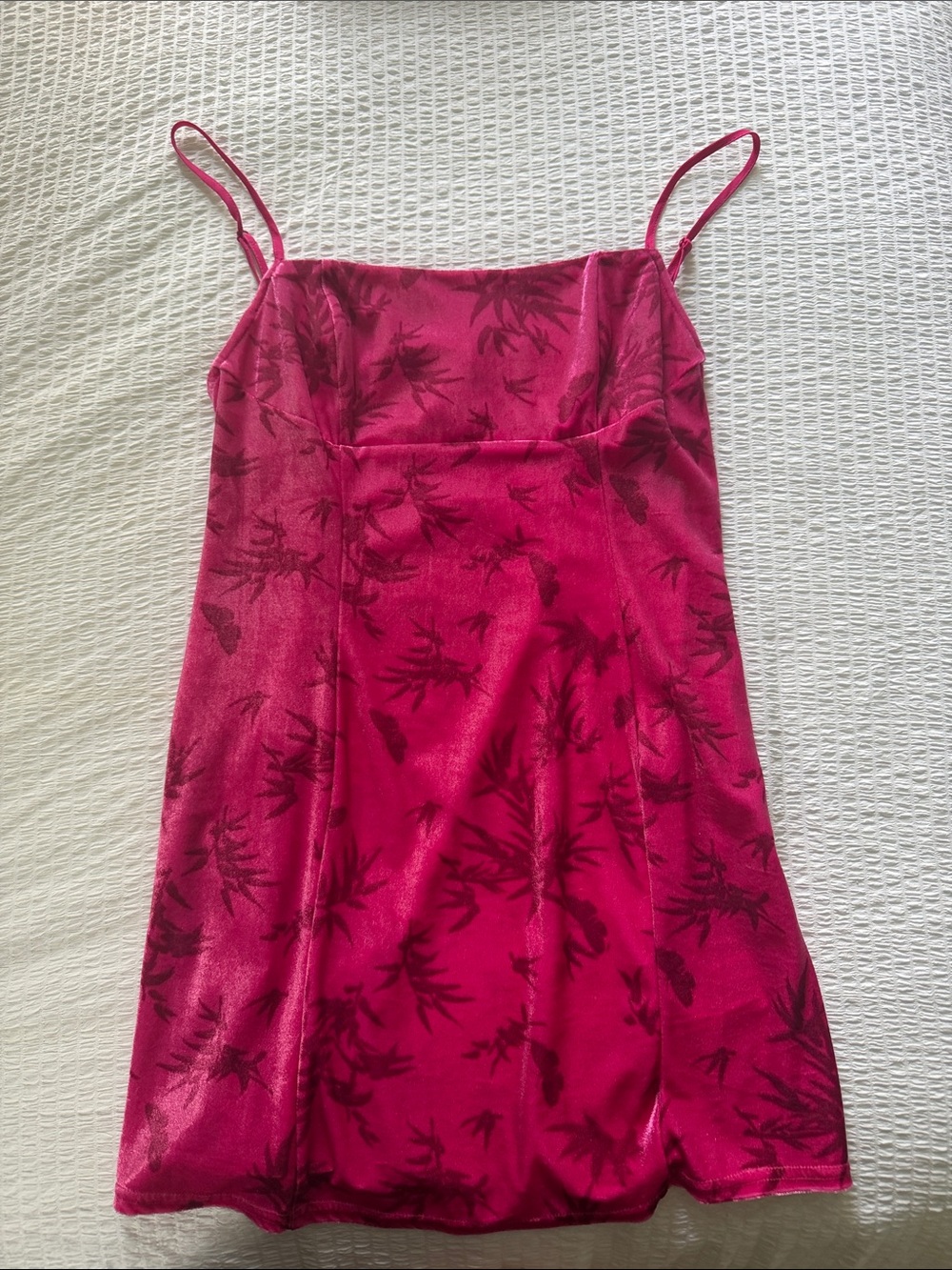 Urban Outfitters Hot Pink Satin-Look Slip Top